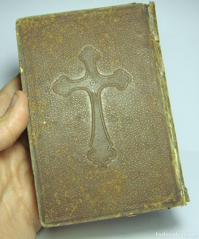 Libri antichi: El Diamante del Cristiano + Oficio de Semana Santa. Barcelona - 1847. Con grabados.