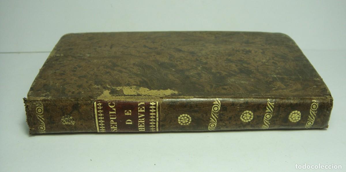 Libri antichi: Los Sepulcros de Hervey. D. Manuel de Gorri&ntilde;o. Madrid - 1830. Encuadernaci&oacute;n en piel.