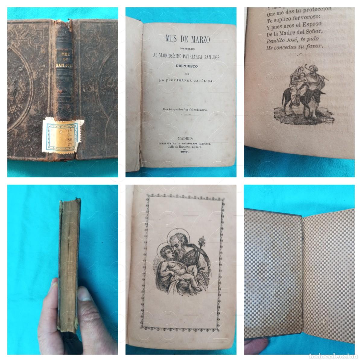 Libros antiguos: 1879 SAN JOSE MES DE MARZO CONSAGRADO 336 PG AQ12