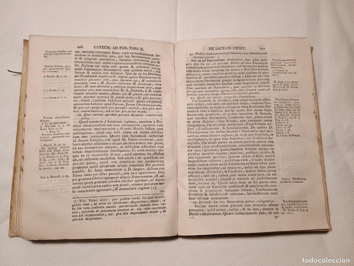 Libros antiguos: Catechismus ad parochos 1781 - Foto 4