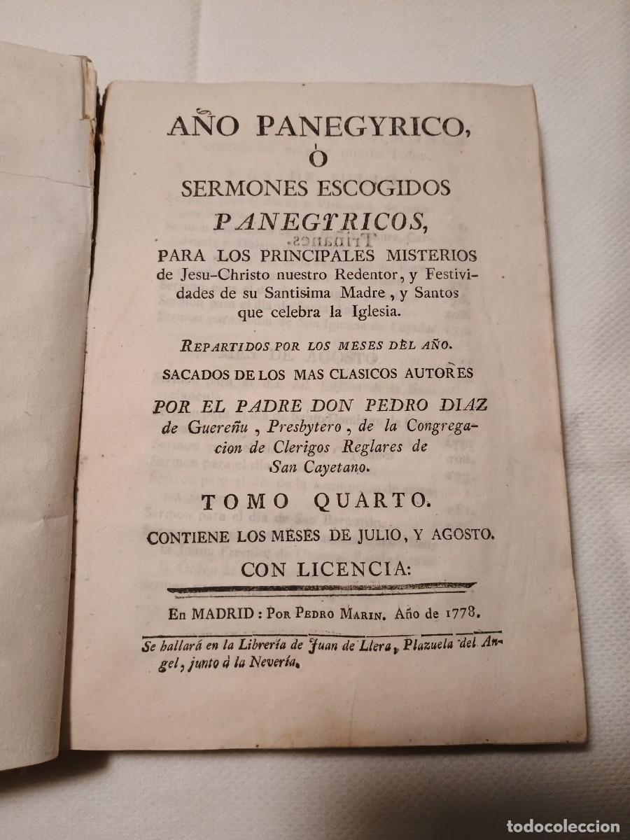 Libros antiguos: Sermones masillon 1778 - Foto 2