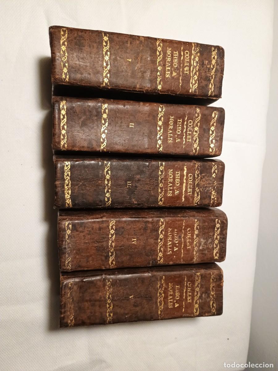 Libros antiguos: Instituciones theologicae 1784 5 tomos - Foto 1