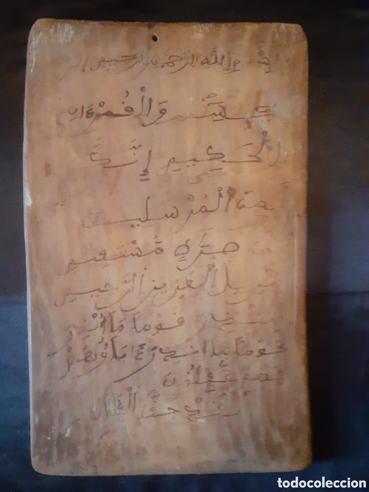 Libros antiguos: Tabla con Inscripci&oacute;n Manuscrita - Foto 1
