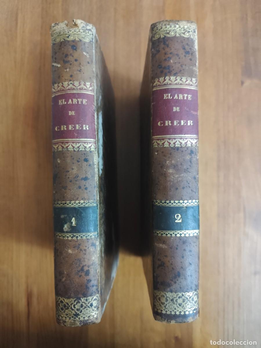 Antiquarische B&uuml;cher: LI 80 El arte de creer Tomos I - II Augusto Nicol&aacute;s Imprenta M. Rivadeneyra 1867