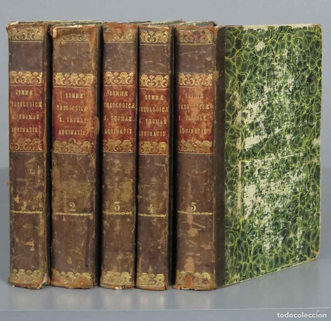Libros antiguos: FORMALIS EXPLICATIO SUMMAE THEOLOGICAE. S THOME AQUINATIS. 1858. 5 TOMOS - Foto 1