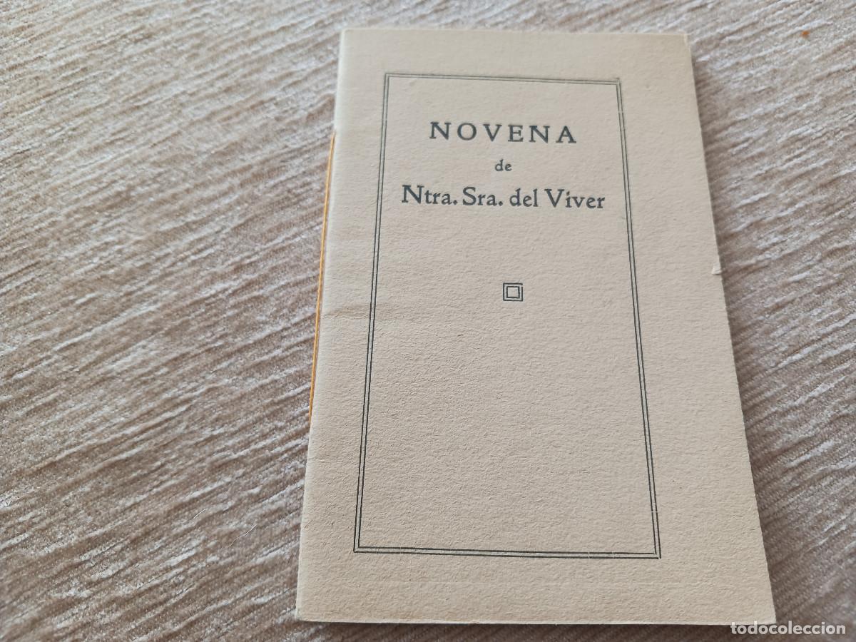 Old books: LIBRITO, 24 PAGINAS, NOVENA A NTRA. SRA. DEL VIVER, 1925