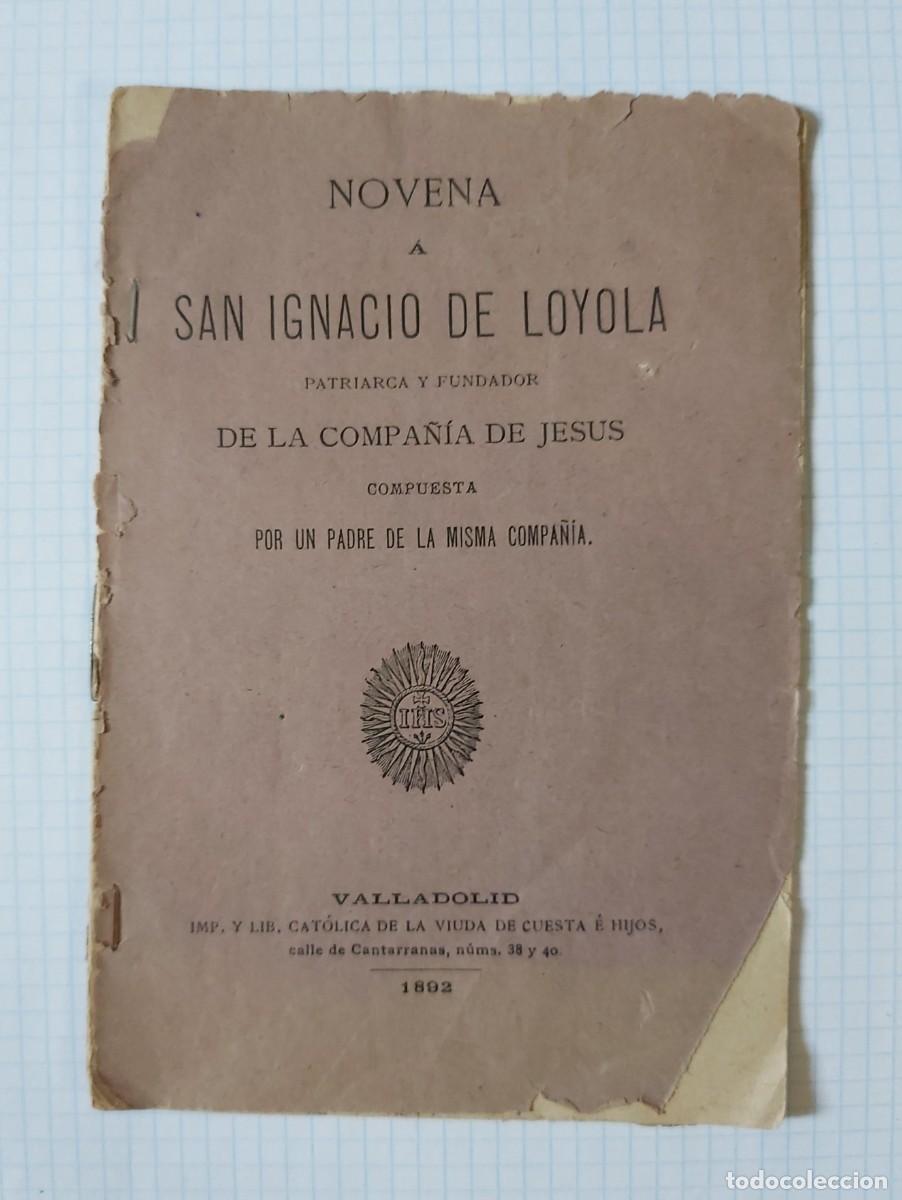 Antiquarische B&uuml;cher: Op&uacute;sculo, novena a san Ignacio de Loyola, 1892