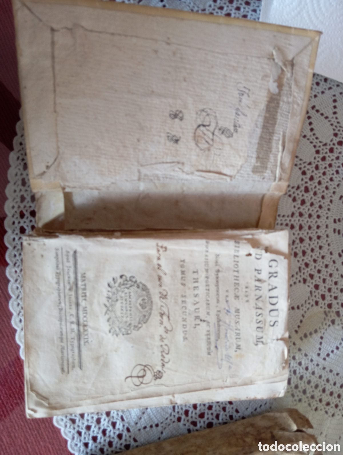 Libros antiguos: Dos vol&uacute;menes , en piel - Foto 3