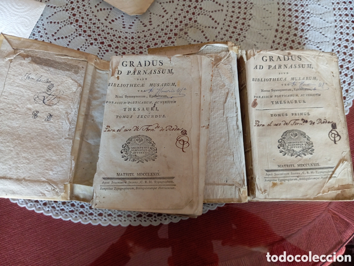 Libros antiguos: Dos vol&uacute;menes , en piel - Foto 4