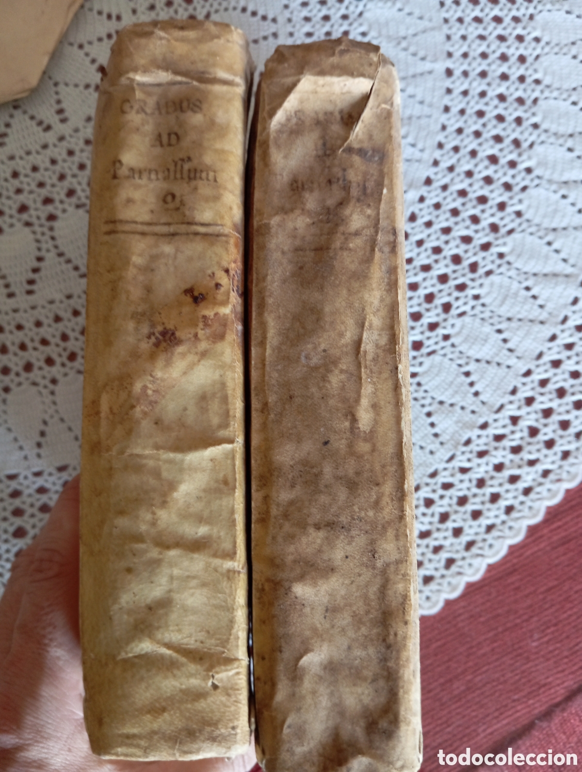 Libros antiguos: Dos vol&uacute;menes , en piel - Foto 5