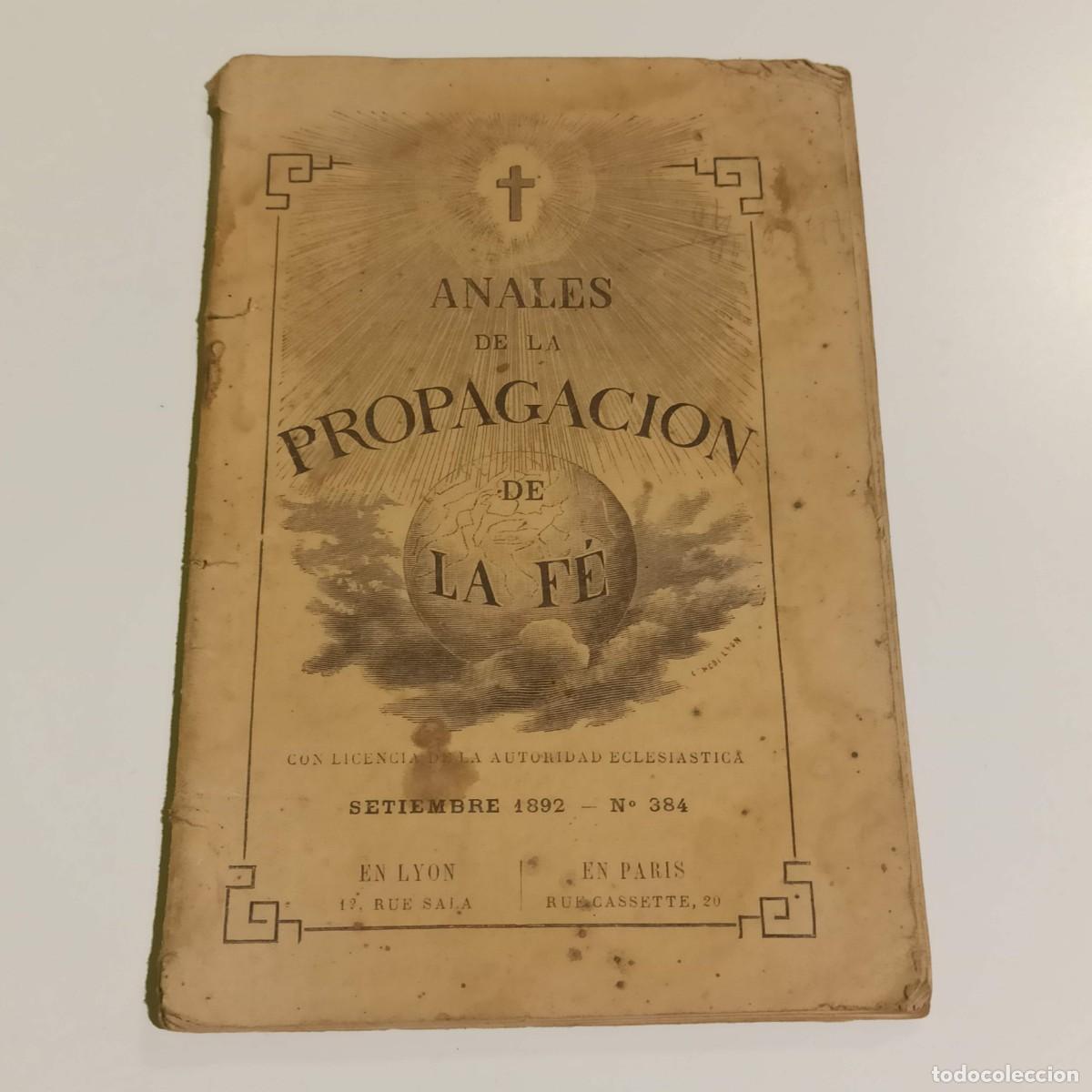 Old books: Anales de la propagacion de la fe 1892