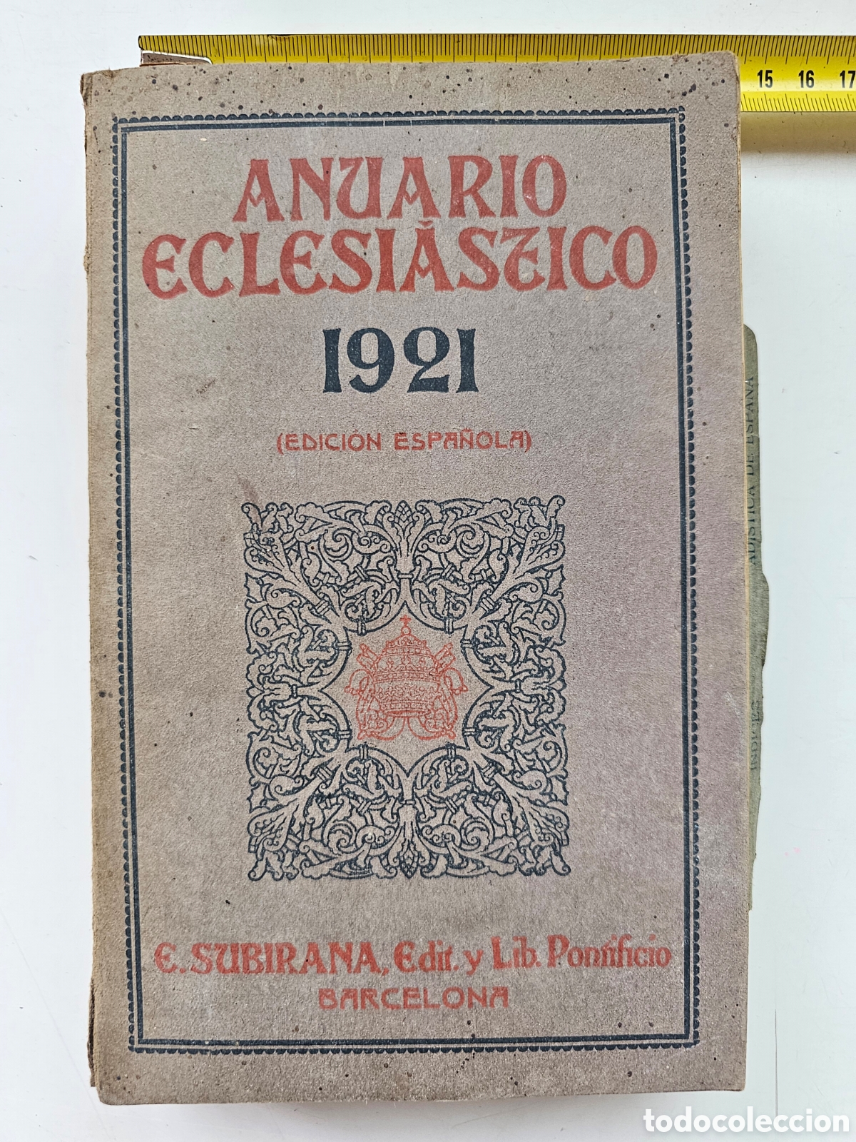 Libros antiguos: Anuario eclesi&aacute;stico 1921 E. Subirana - Foto 1