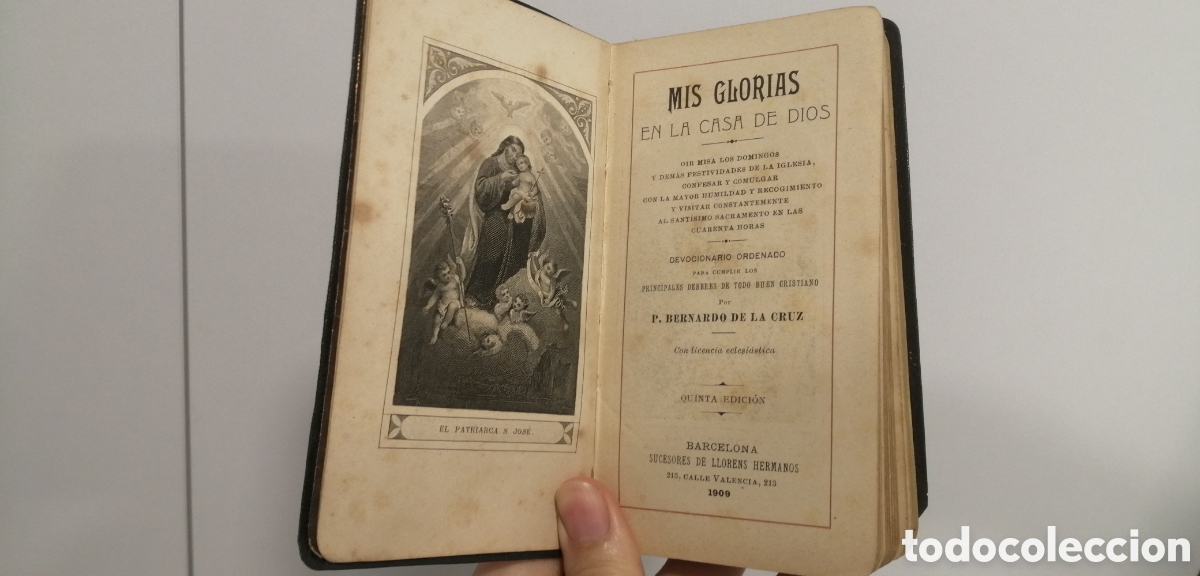 Antiquarische B&uuml;cher: 1909 Mis Glorias en la Casa de Dios Devocionario