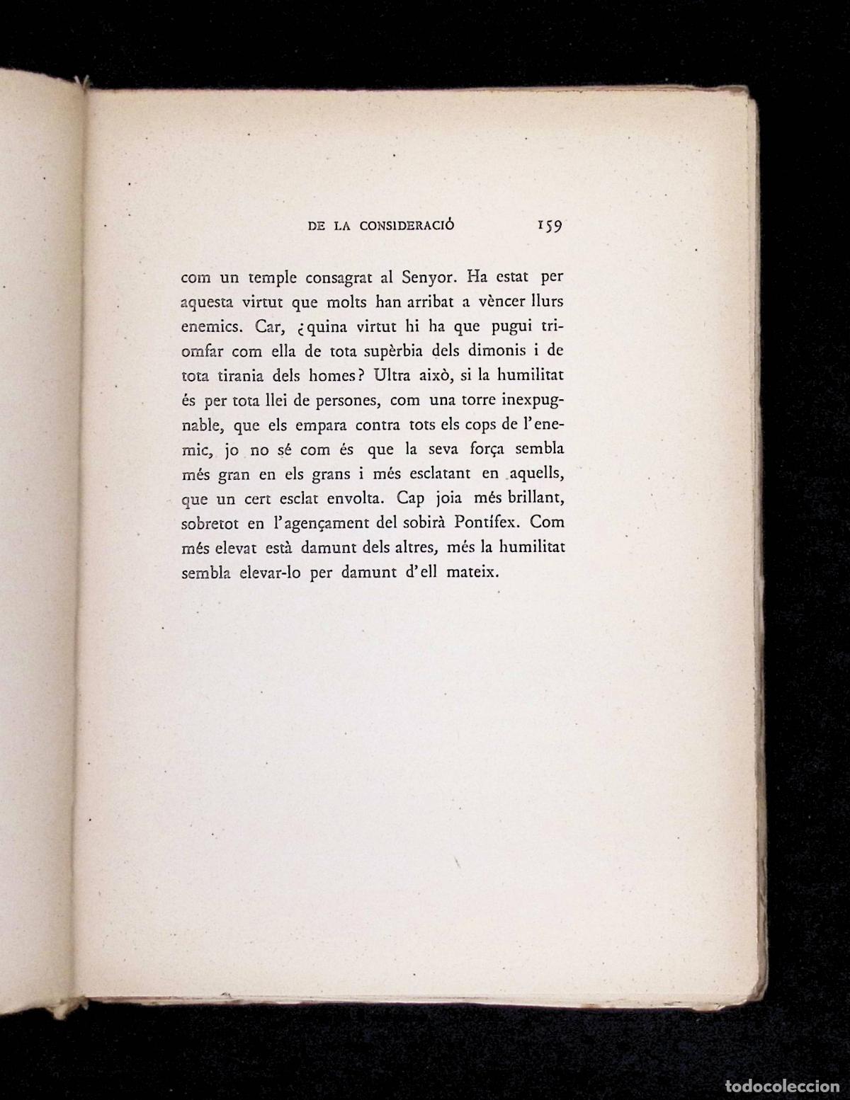 Libros antiguos: DE LA CONSIDERACI&Oacute; A EUGENI III, PAPA. - SANT BERNAT. - Foto 4
