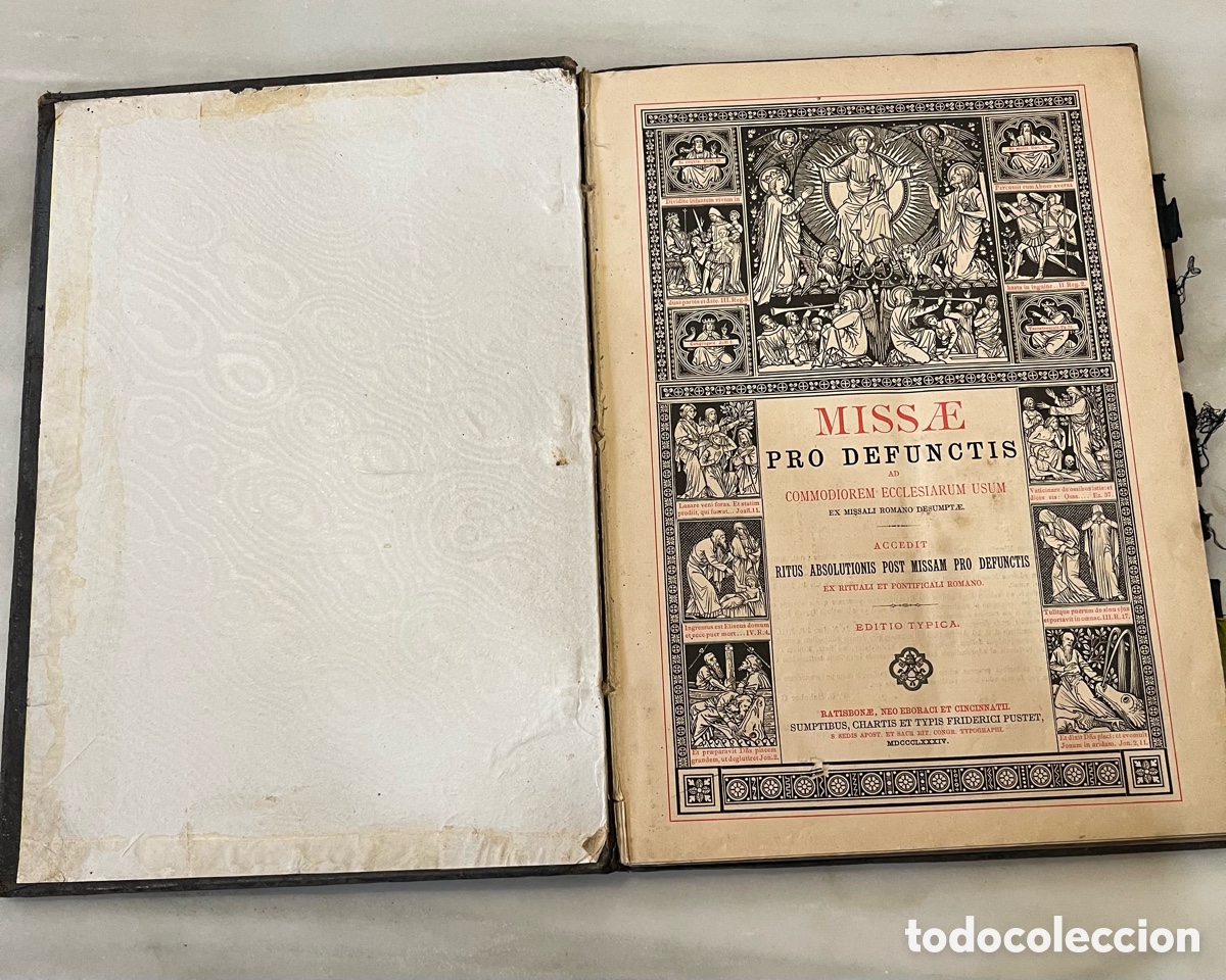 Libros antiguos: Missae pro Defunctis . 1884 - Foto 2