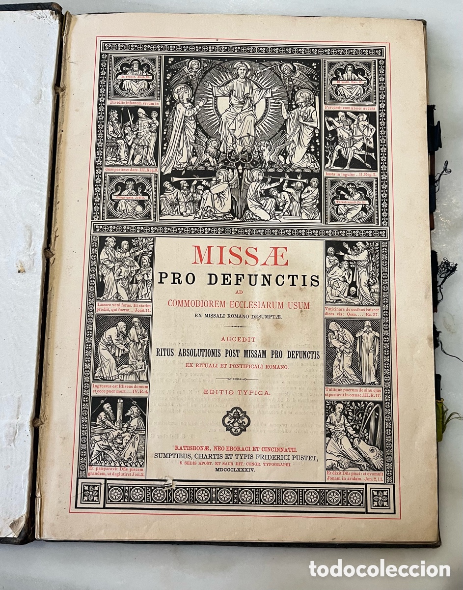 Libros antiguos: Missae pro Defunctis . 1884 - Foto 1