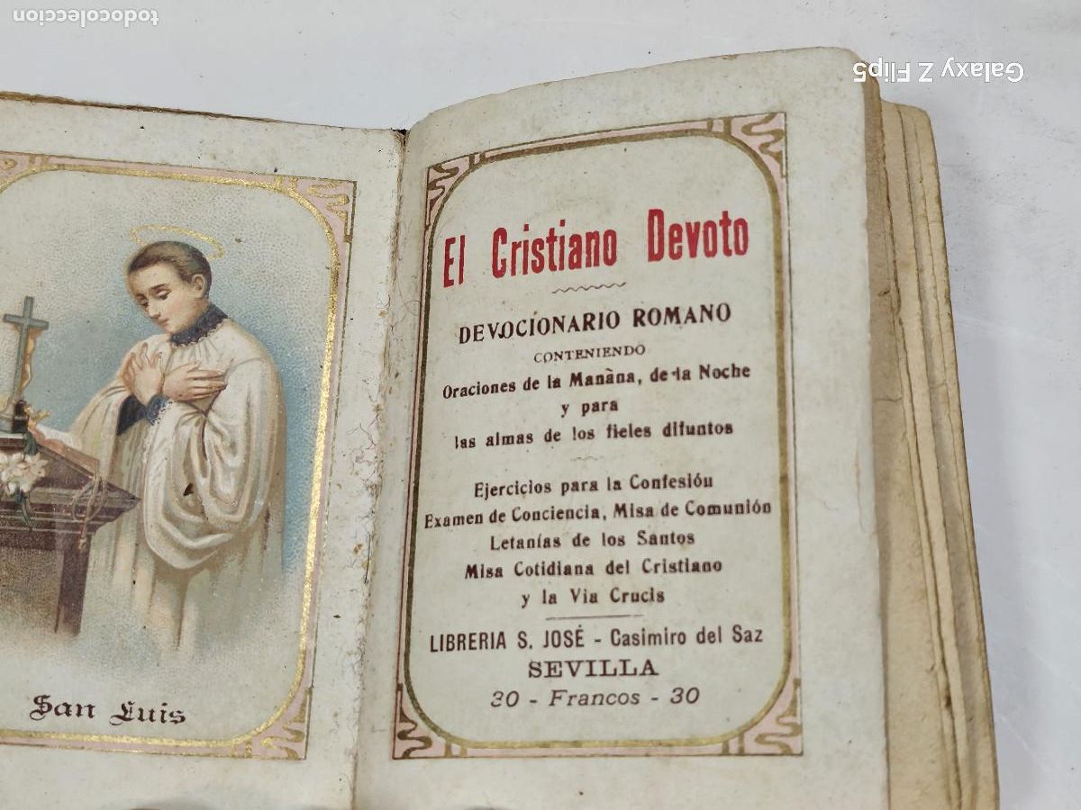 Libros antiguos: libro religioso devocional - Foto 2