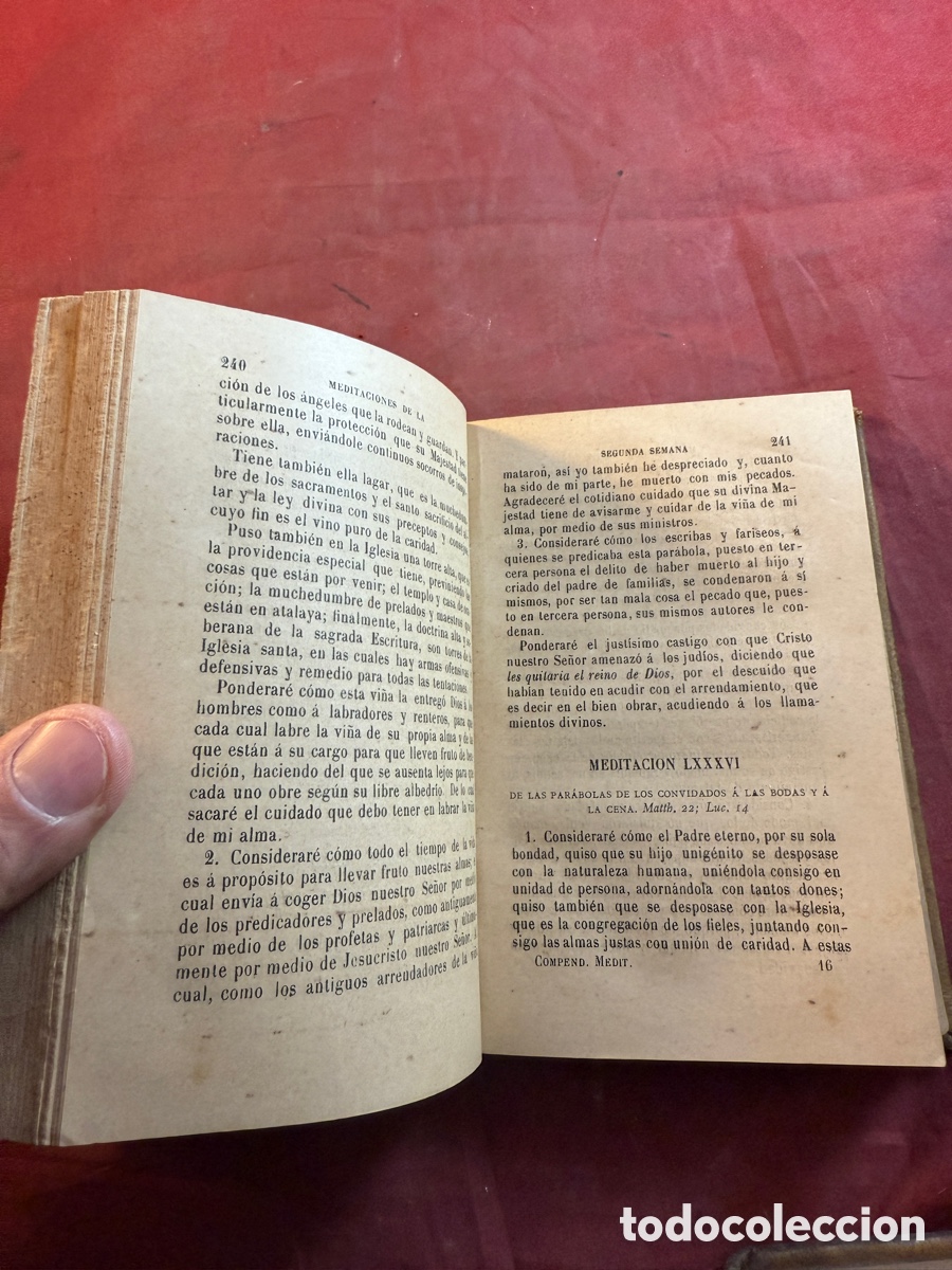 Libros antiguos: COMPENDIO DE LAS MEDITACIONES 1889 - Foto 2