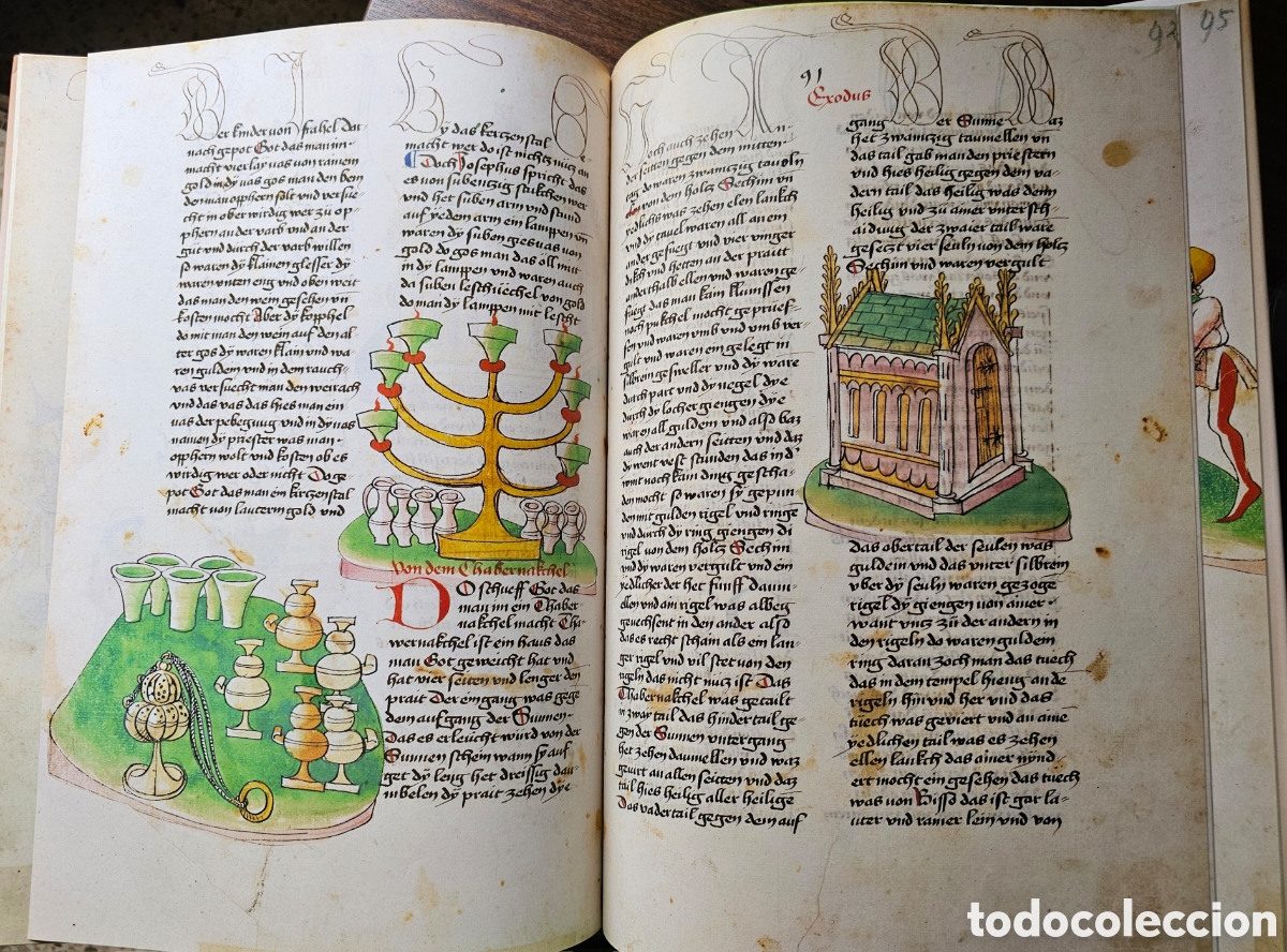Libros antiguos: Facs&iacute;mil de la Biblia popular de Vorau - Foto 5