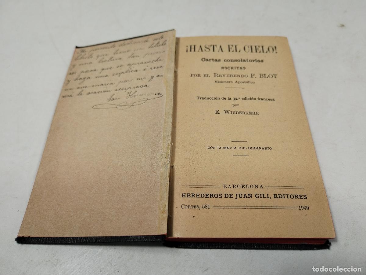 Old books: hasta el cielo 1909, por el reverendo p.blot - c152