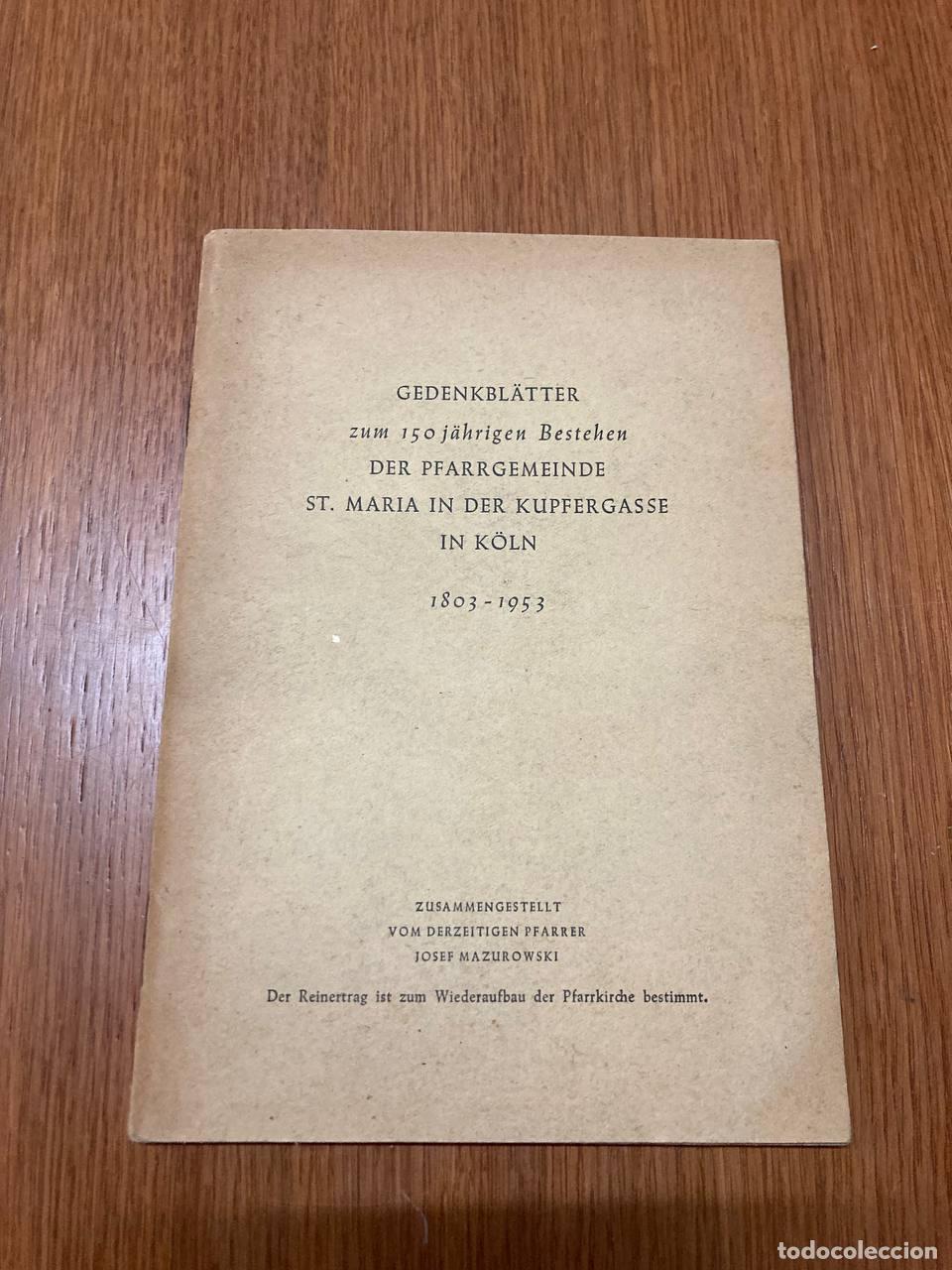 Libros antiguos: Gedenkbl&auml;tter - Foto 1