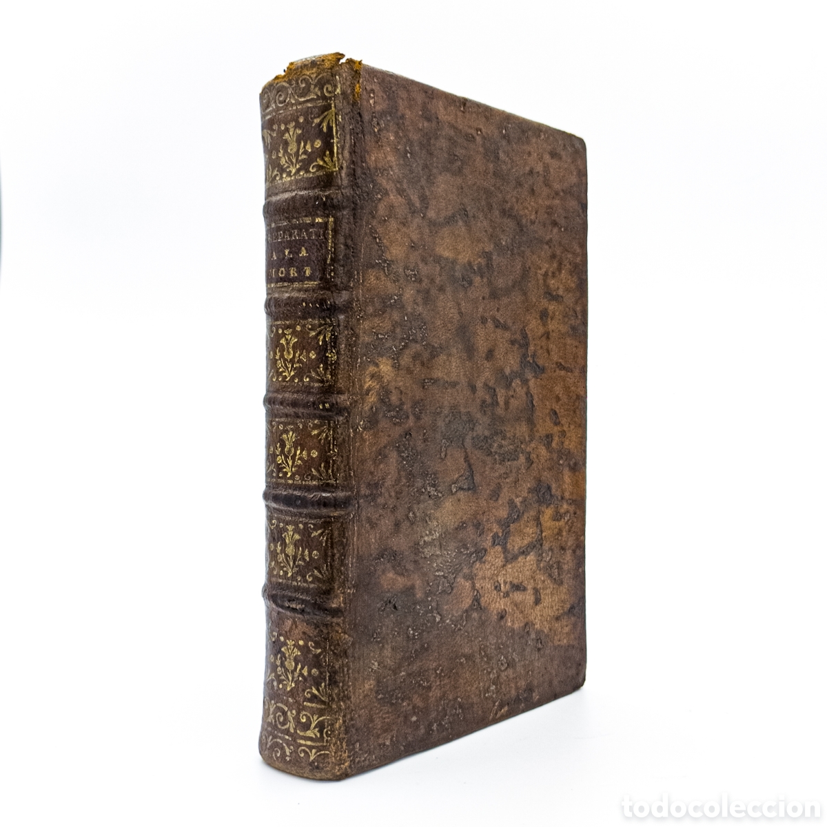 Livros antigos: Entretiens spirituels, en forme de prieres, pour servr de Preparation a la mort sur ces paroles 1755