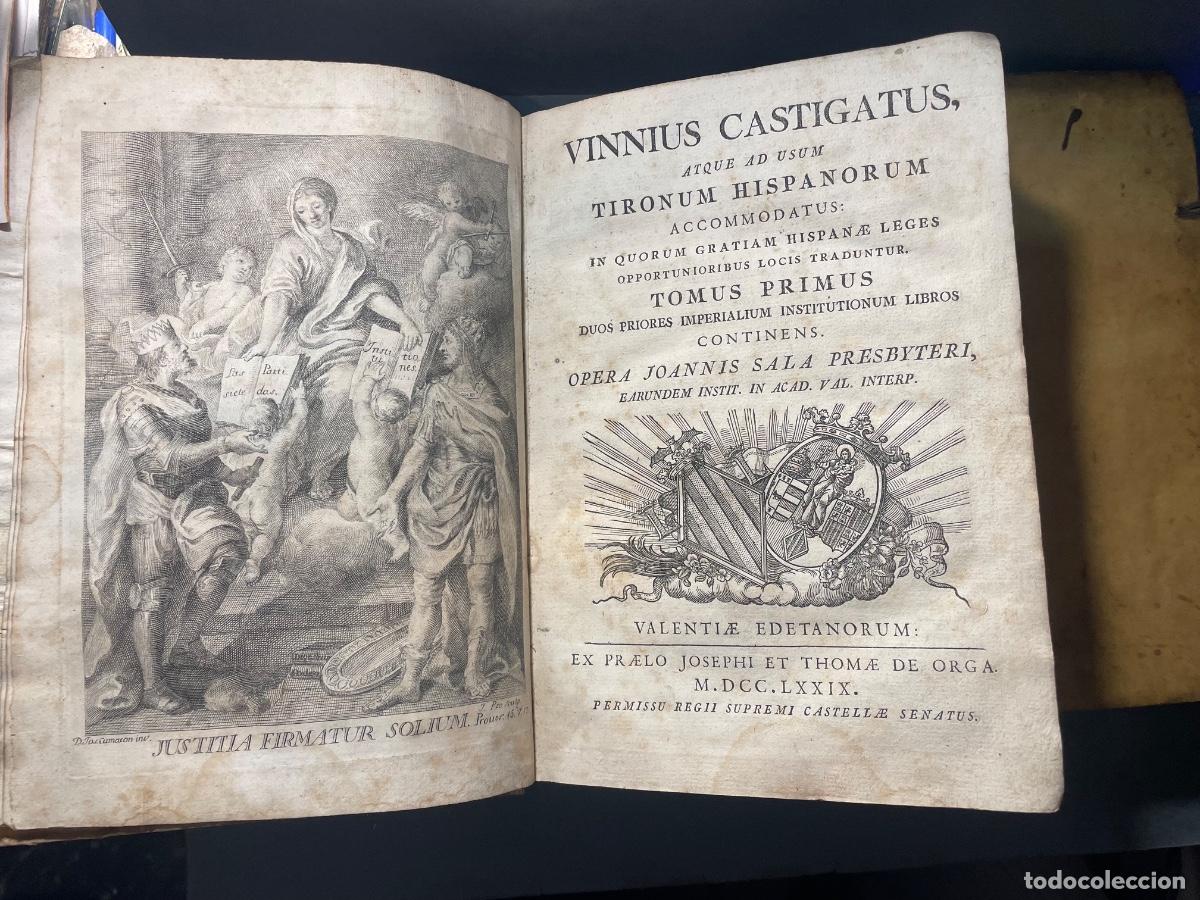 Livros antigos: JOANNIS SALA - VINNIUS CASTIGATUS ATQUE AD USUM TIRONUM HISPANORUM ACCOMMODATUS - V0L . I VOL. II -