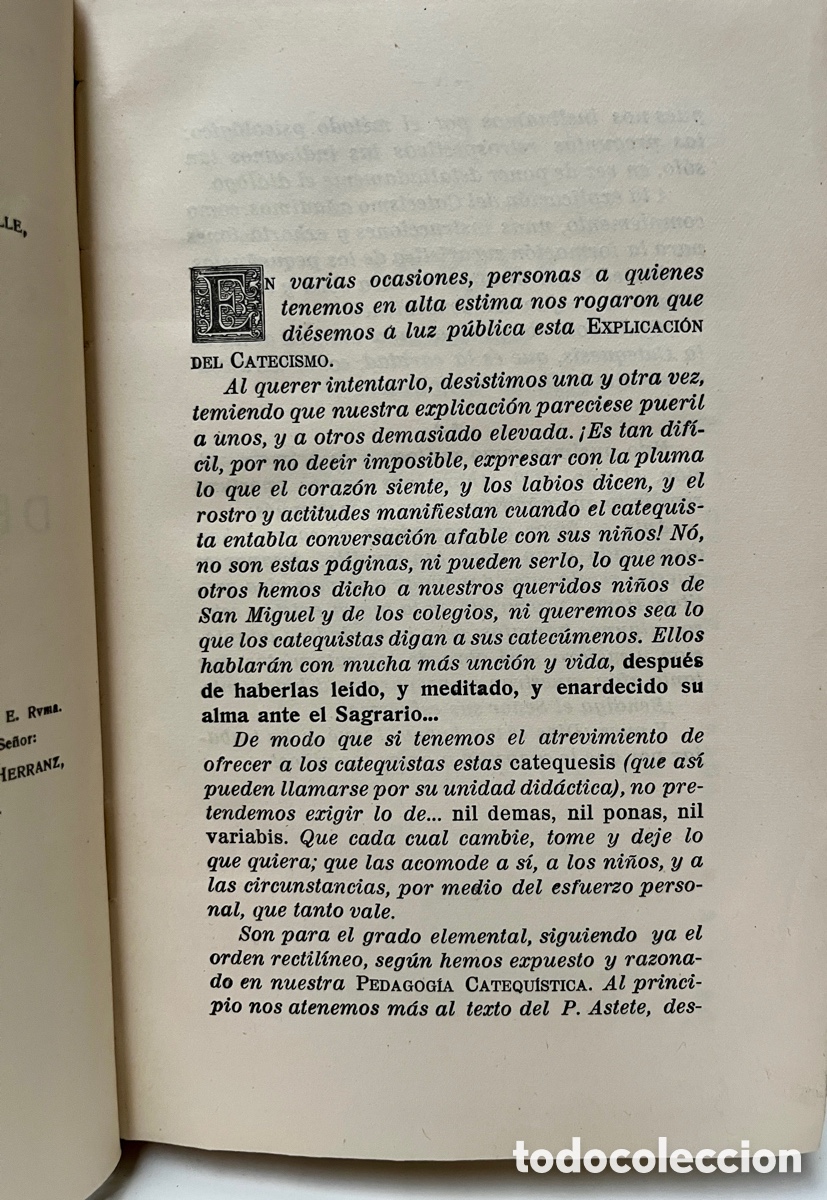 Libros antiguos: Explicaci&oacute;n dialogada del catecismo. - Foto 6