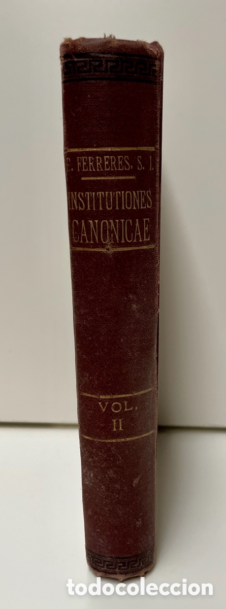 Libros antiguos: Instituciones Canonicae. - Foto 3