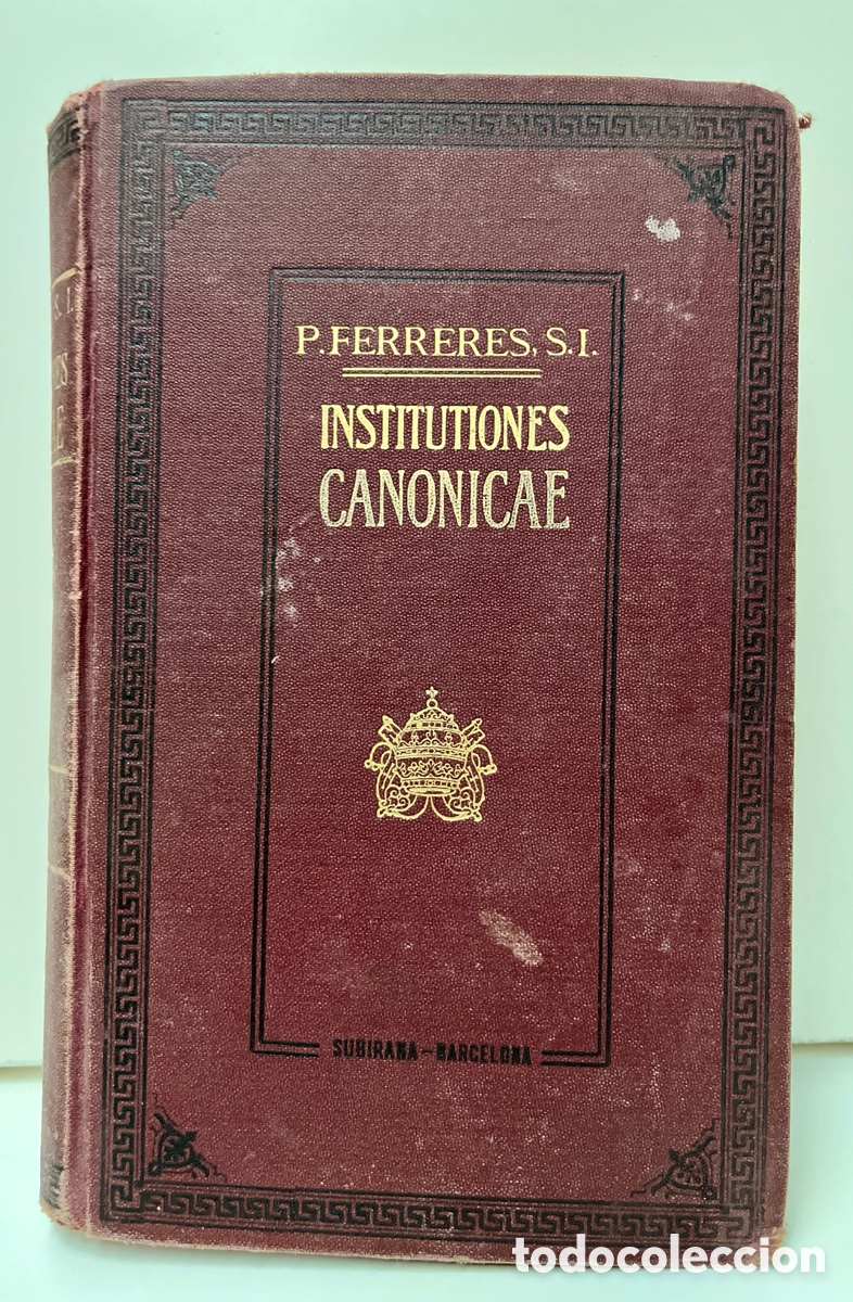 Libros antiguos: Instituciones Canonicae. - Foto 1