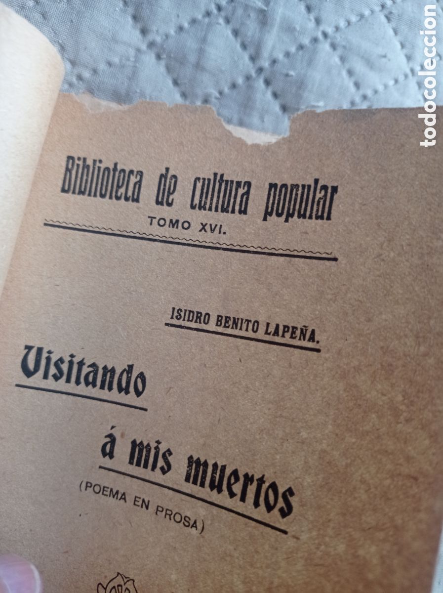 Libros antiguos: VISITANDO &Aacute; MIS MUERTOS (POEMA EN PROSA) - Foto 10