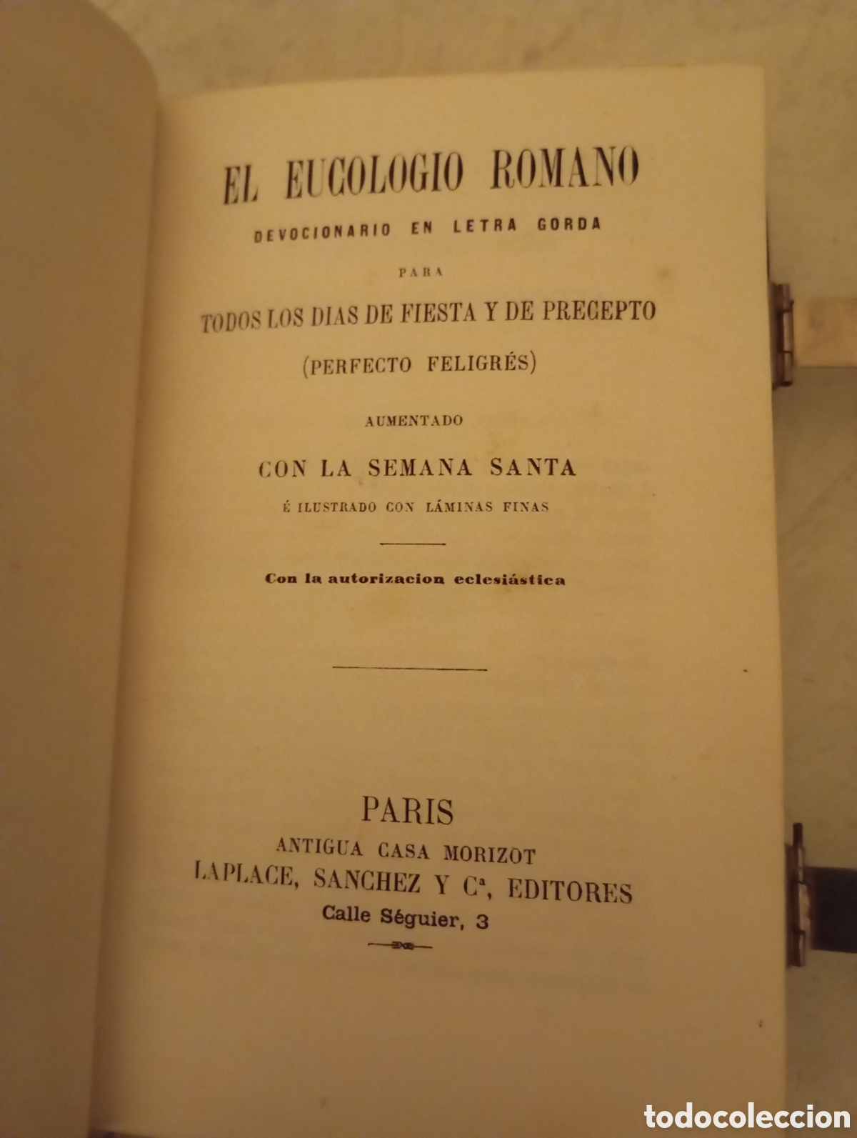 Libros antiguos: El eucologio romano. Devocionario - Foto 5