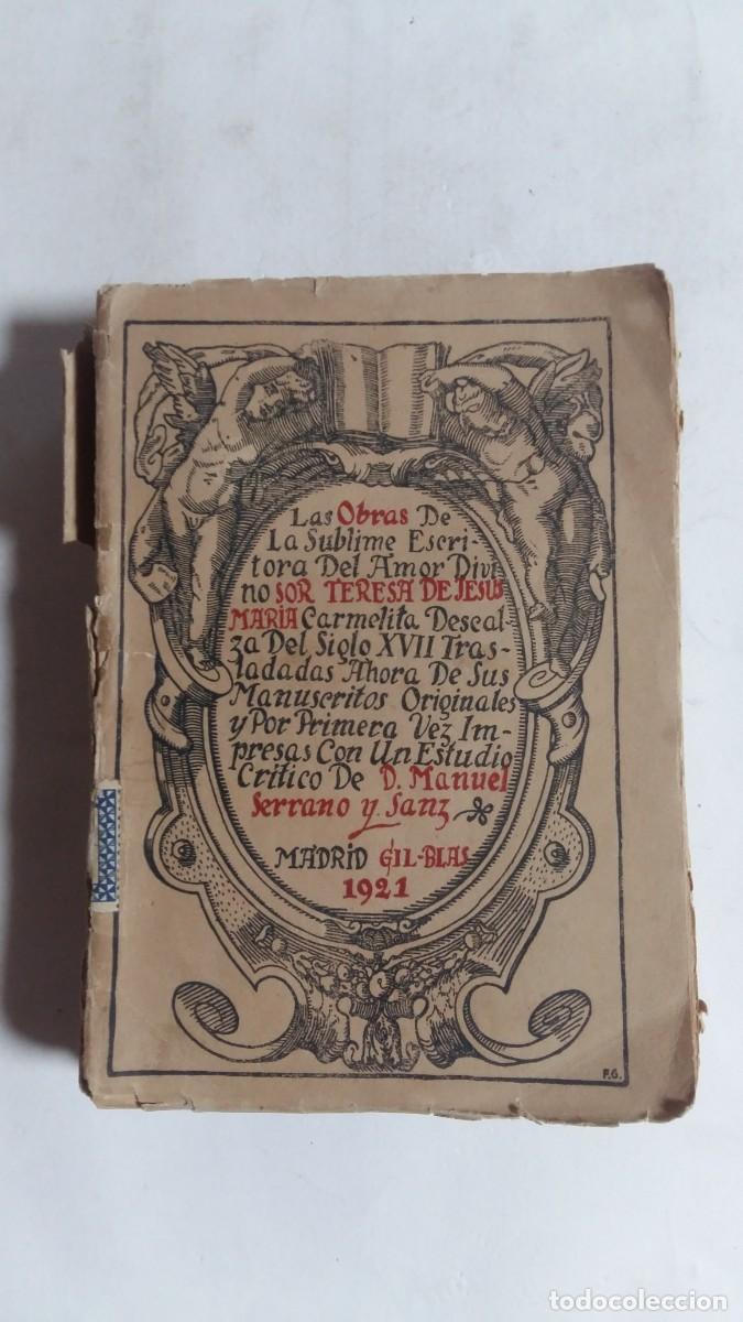 Libros antiguos: Colecci&oacute;n Gil Blas, Obras Sor Teresa de Jes&uacute;s Mar&iacute;a, Editorial Renacimiento