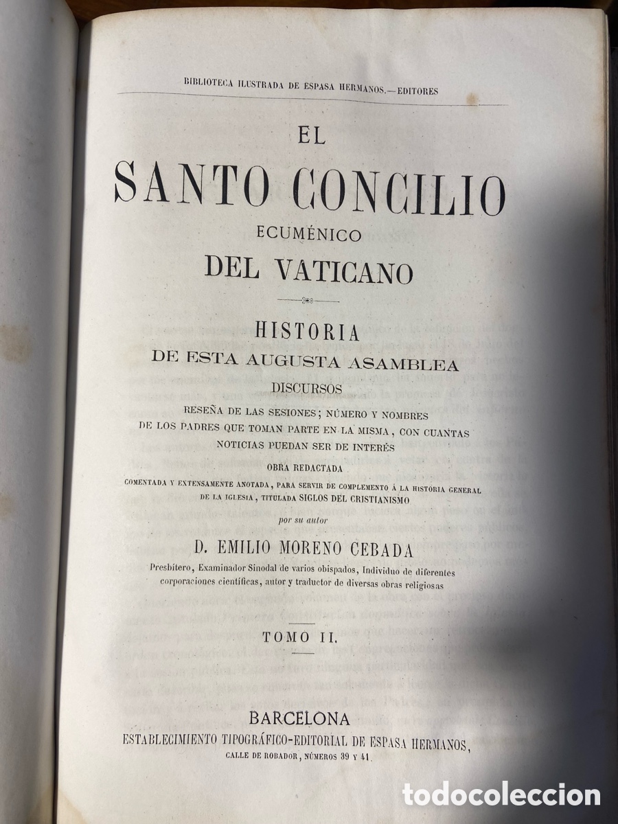 Libros antiguos: El Santo Concilio del Vaticano - A5 - Foto 8