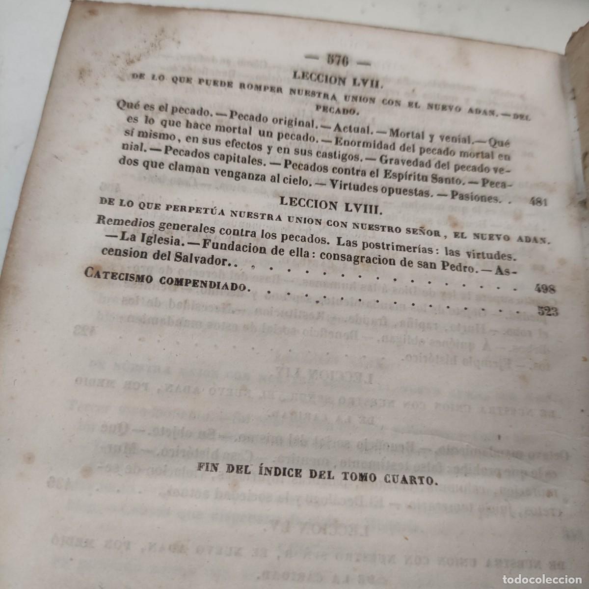 Libros antiguos: CATECISMO DE PERSEVERANCIA TOMO IV - Foto 9