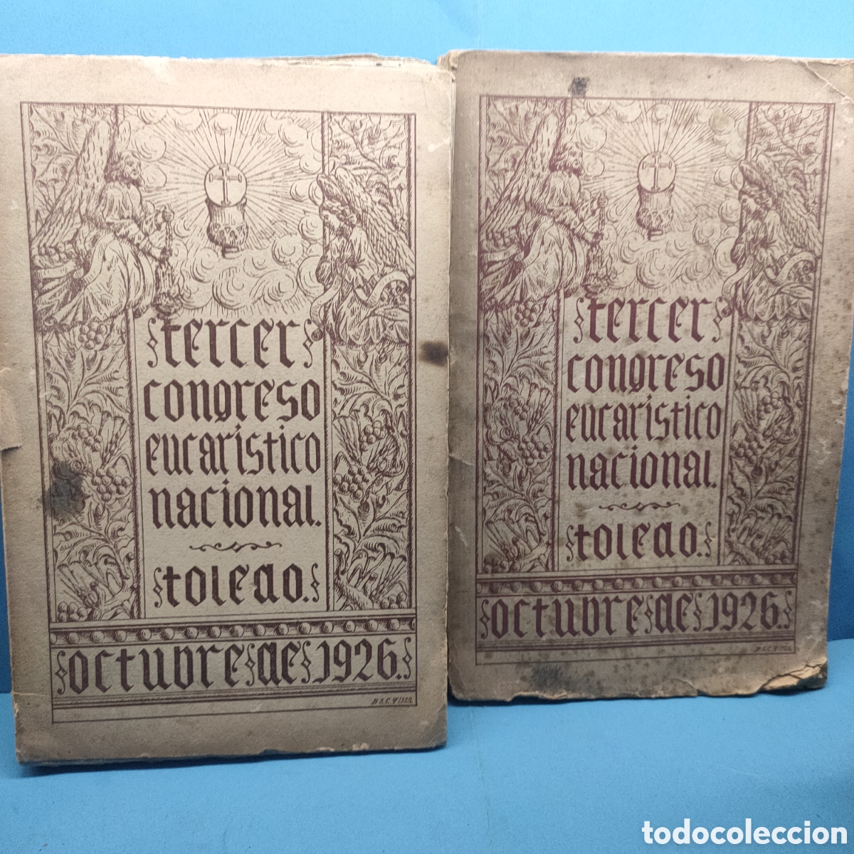Old books: TERCER CONGRESO EUCARISTICO NACIONAL. Toledo. 1926. 2 tomos. 1926