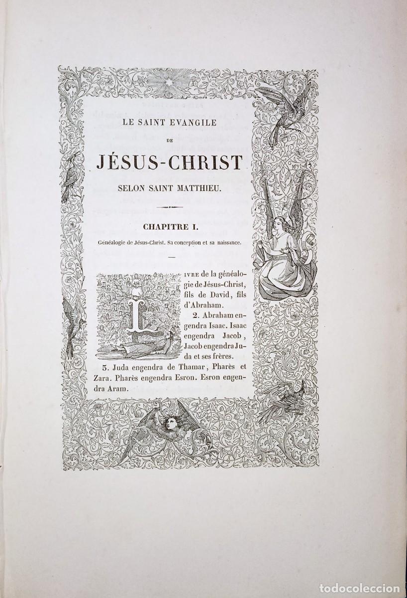 Libros antiguos: LES SAINTS &Eacute;VANGILES. 2 TOMES - Foto 5