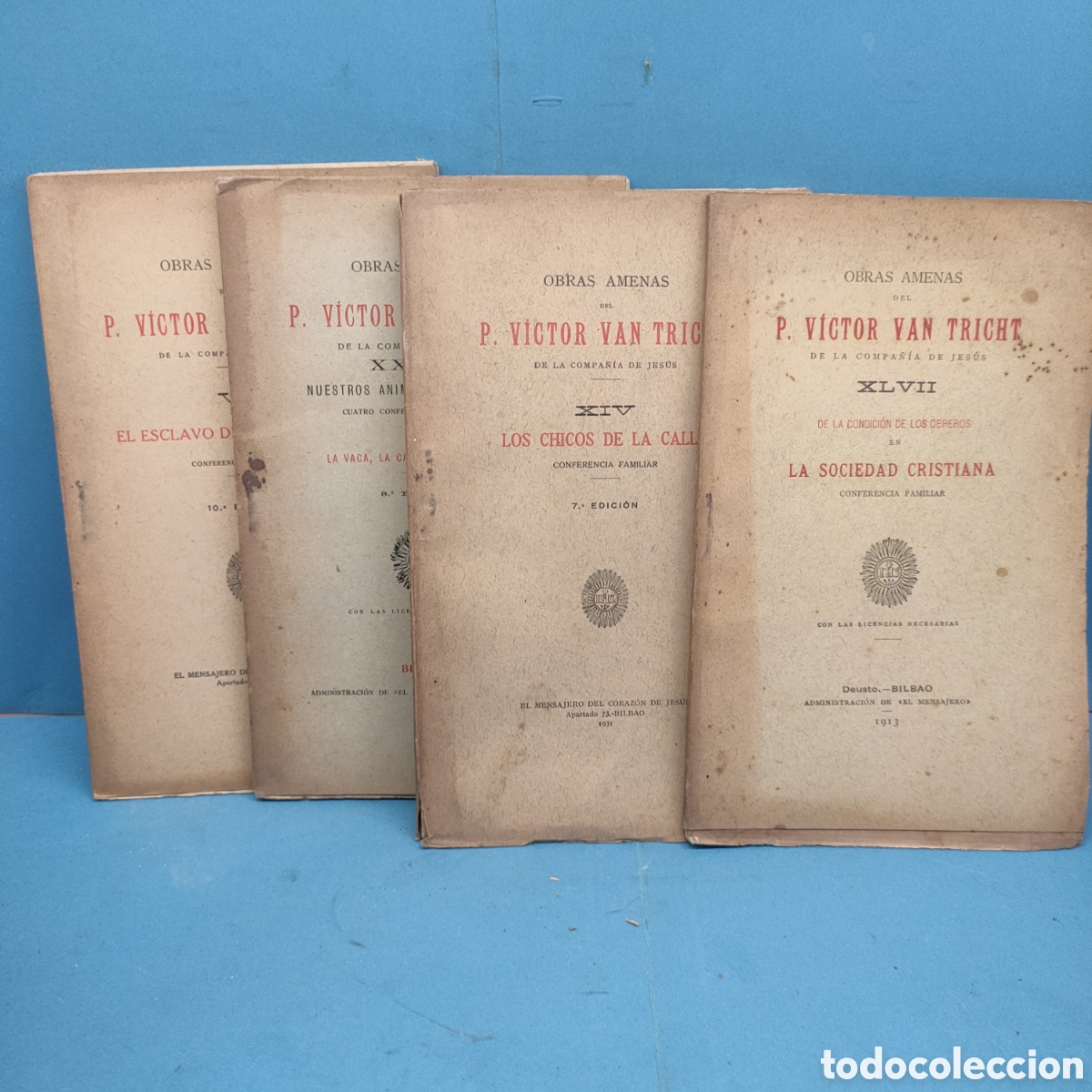 Antiquarische B&uuml;cher: OBRAS AMENAS. P. victor Van Tricht. varios a&ntilde;os.