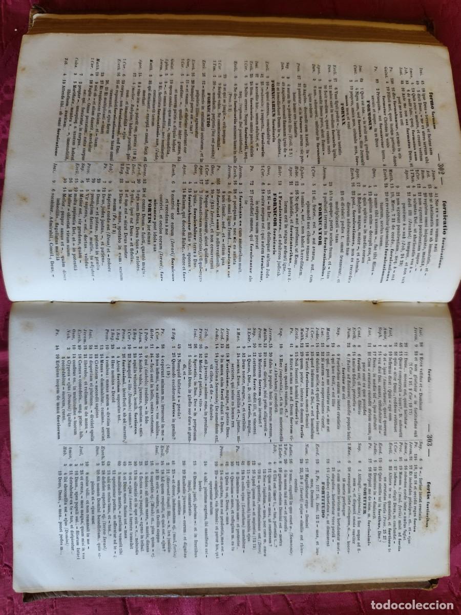 Libros antiguos: CONCORDANTIARUM SS. Scripturae Manuale de 1864 - Foto 5