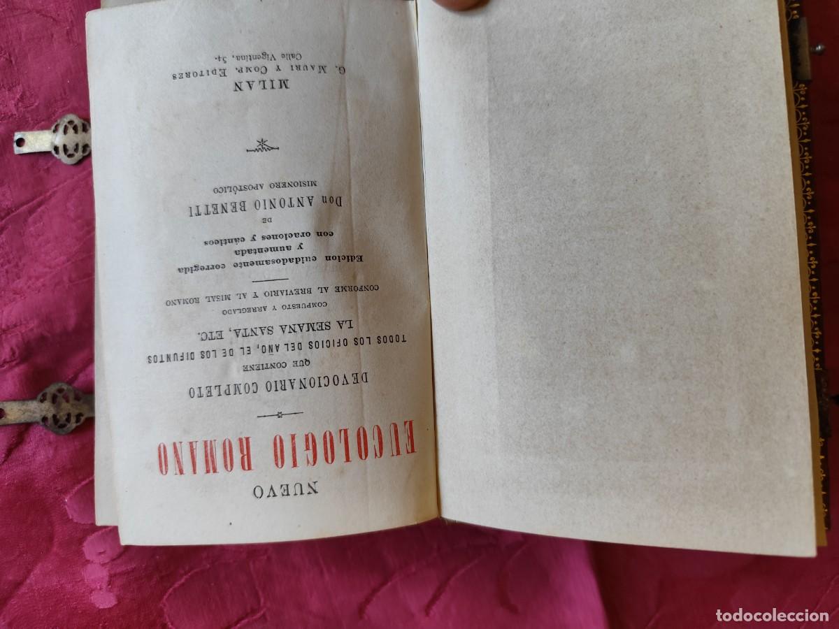 Libros antiguos: Nuevo EUCOLOGIO ROMANO de 1887 - Foto 7