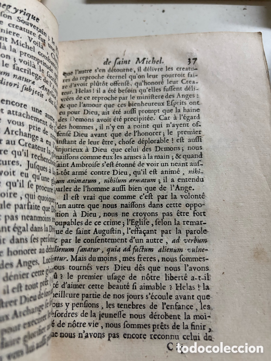 Libros antiguos: Antiguo libro en franc&eacute;s Sermons - Foto 3
