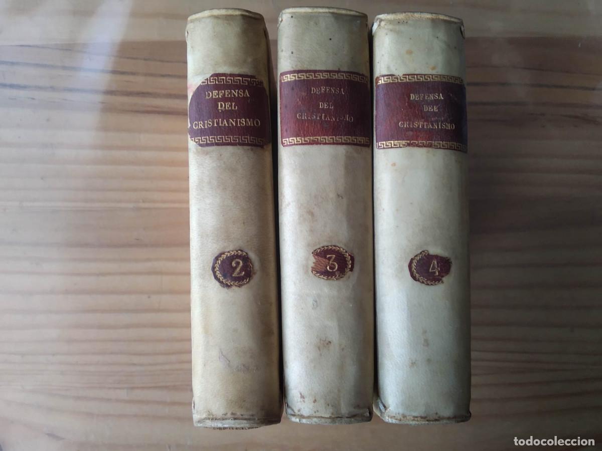 Libri antichi: DEFENSA DEL CRISTIANISMO O CONFERENCIAS SOBRE LA RELIGI&Oacute;N. 3 TOMOS. 1826-1827- Chalumeau de Verneuil