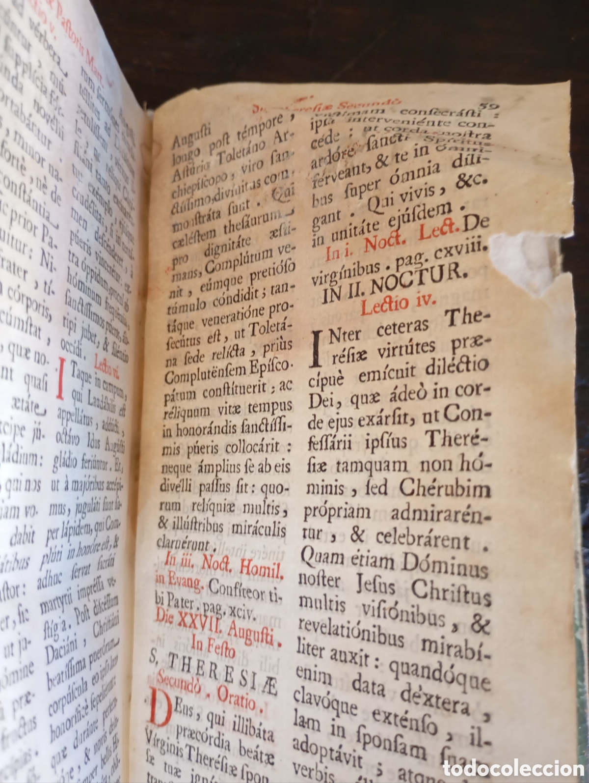 Libros antiguos: Antiguo libro religioso Breviarium - Foto 7