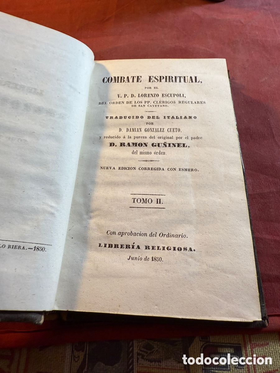 Libros antiguos: LIBRER&Iacute;A RELIGIOSA - 1850 - - Foto 3