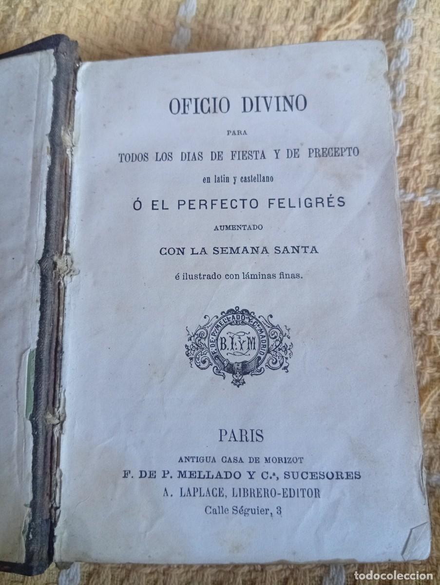 Libros antiguos: Oficio Divino con cierre - Foto 3
