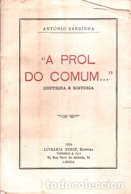 Libros antiguos: SARDINHA. (Ant&oacute;nio) - &laquo;A PROL DO COMUM...&raquo; - Foto 2