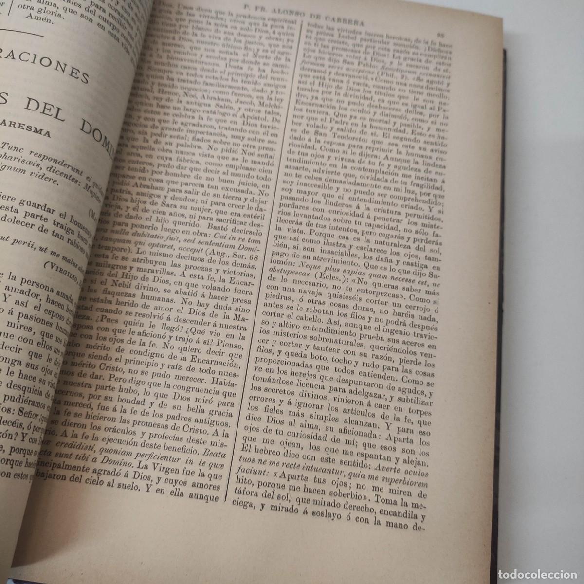 Libros antiguos: Sermones de Sr. Alonso de cabrera - Foto 7
