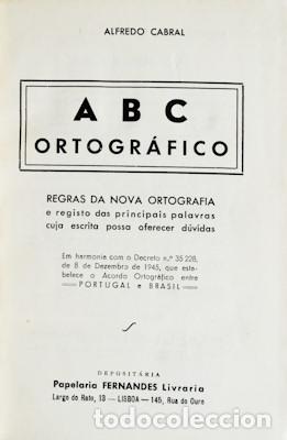 Libros antiguos: CABRAL. (Alfredo) - ABC ORTOGR&Aacute;FICO. - Foto 1
