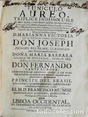 Libros antiguos: MU&Ntilde;OZ. (M. D. Francisco) - FUNICULO AUREO, - Foto 1