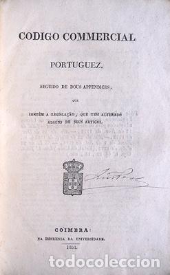 Libros antiguos: CODIGO COMMERCIAL PORTUGUEZ. [1851] - Foto 1
